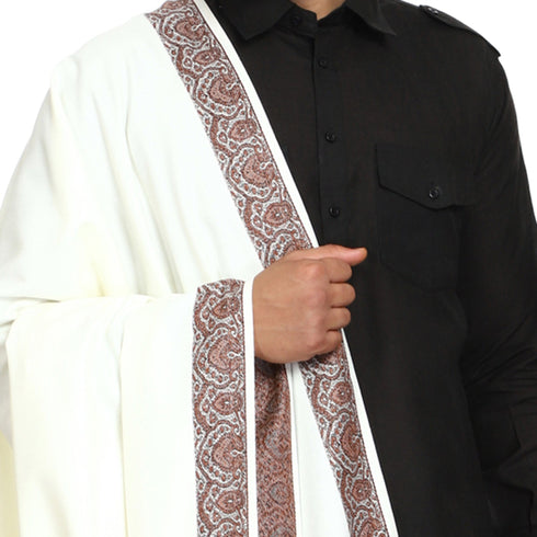 Men's Woven Acrylic Shawl